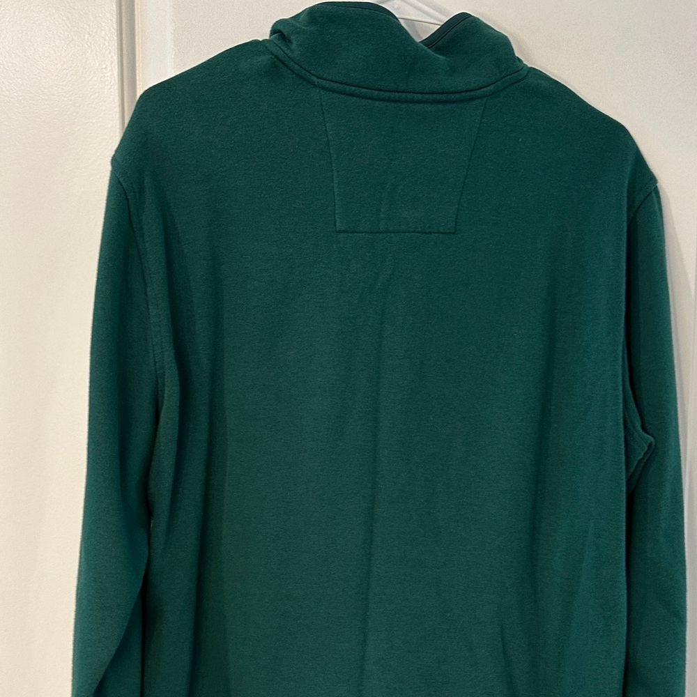 Nautica Men's Deep Green Quarter-Zip Pull Over Large - Picture 7 of 7